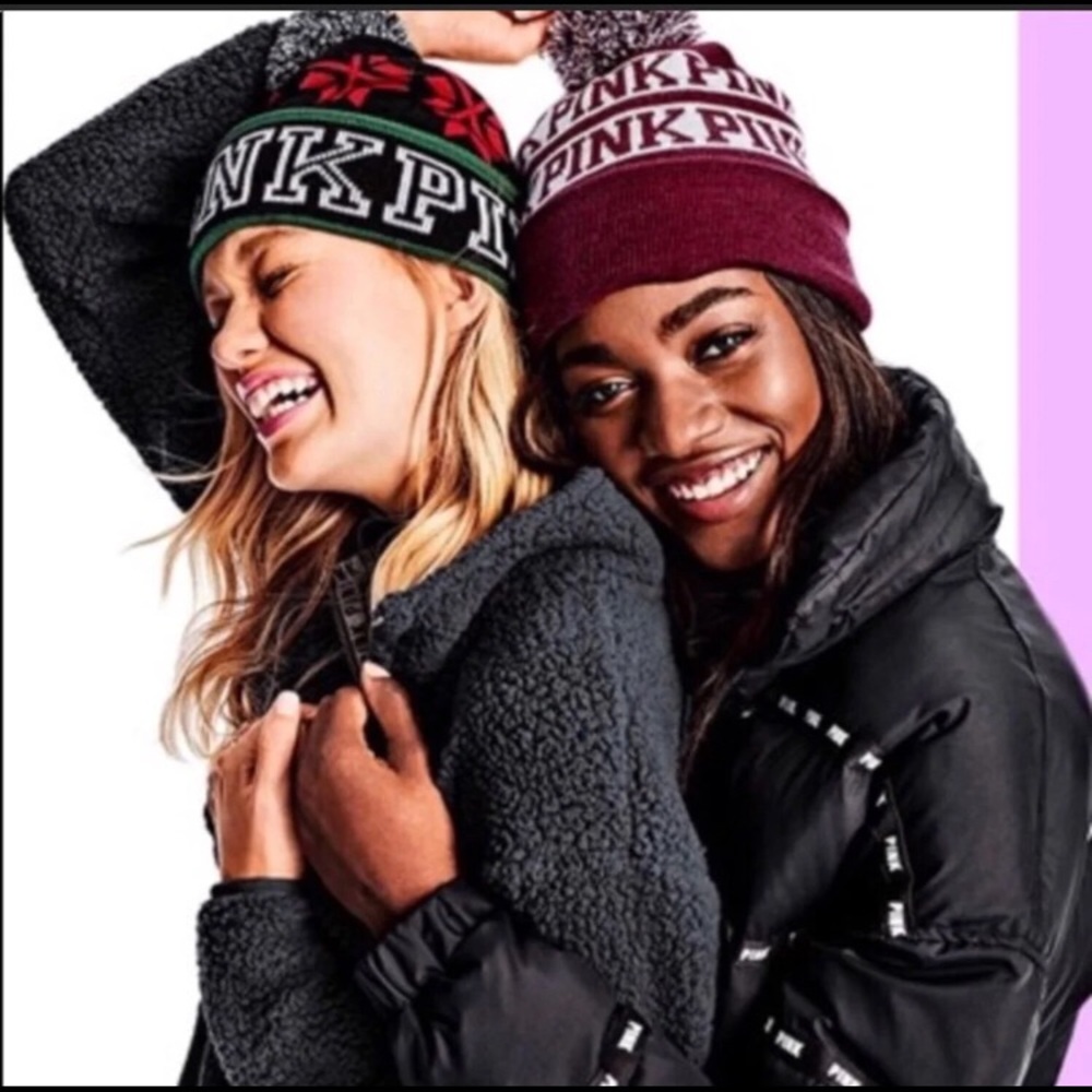 Victoria’s Secret Pink Pom Pom Hat/Beanie